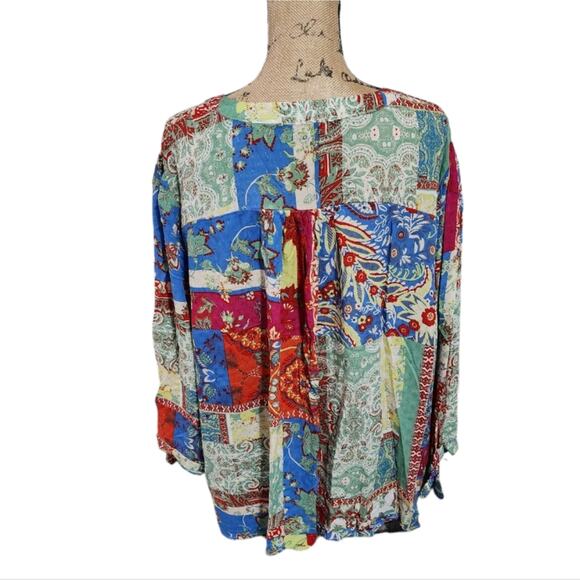 Jones new York Floral Patchwork Blouse Plus Size 3X New!!! - Picture 2 of 11